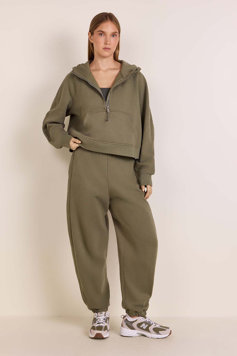 Scuba Oversized Half-Zip Hoodie